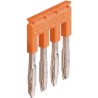 Entrelec JB6 Series Orange Polyamide Jumper Bar for Use with Terminal Block 1SNK906304R0000