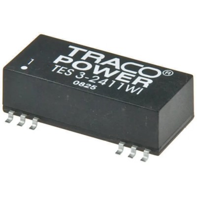 TRACOPOWER High Efficiency 3W Surface Mount Dual Output Regulated Isolated DC/DC Converter TES 3-2423WI