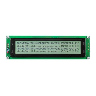 Midas Alphanumeric LED LCD Monochrome Display 4 x 40 Character Matrix, White on White, 8-Bit Interface MC44005A6W-FPTLW-V2