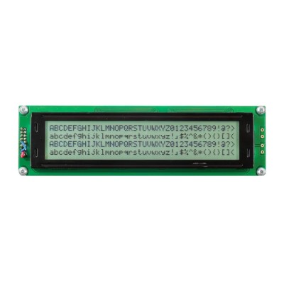 Midas Alphanumeric LED LCD Monochrome Display 4 x 40 Character Matrix, White on White, 8-Bit Interface MC44005A6W-FPTLW-V2