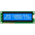 Midas Alphanumeric LED LCD Monochrome Display Blue on White 2 x 16 Characters MC21609AB6W-BNMLW-V2