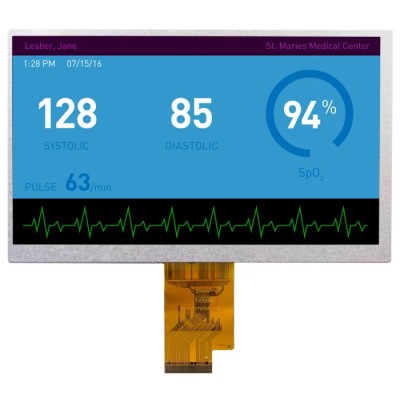 Displaytech 7 inch TFT LCD Colour Display 1024 x 600 Pixel LVDS Interface DT070BTFT