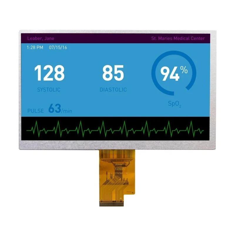Displaytech 7 inch TFT LCD Colour Display 1024 x 600 Pixel LVDS Interface DT070BTFT