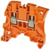 Entrelec ZS4 Series Feed Through Terminal Block Orange, 4mm², 1-Level, Screw, ATEX 1SNK505030R0000