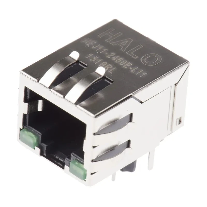 Halo Electronics FastJack Series RJ45 Connector Female Through Hole Right Angle 1 Port 
