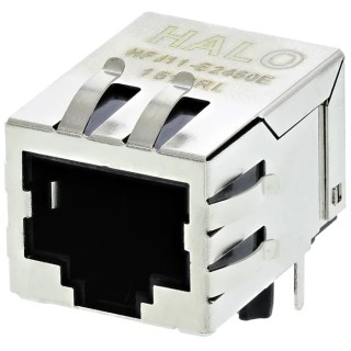 Halo Electronics FastJack Series RJ45 Connector Female, Through Hole Right Angle 1 Port 8 Way 