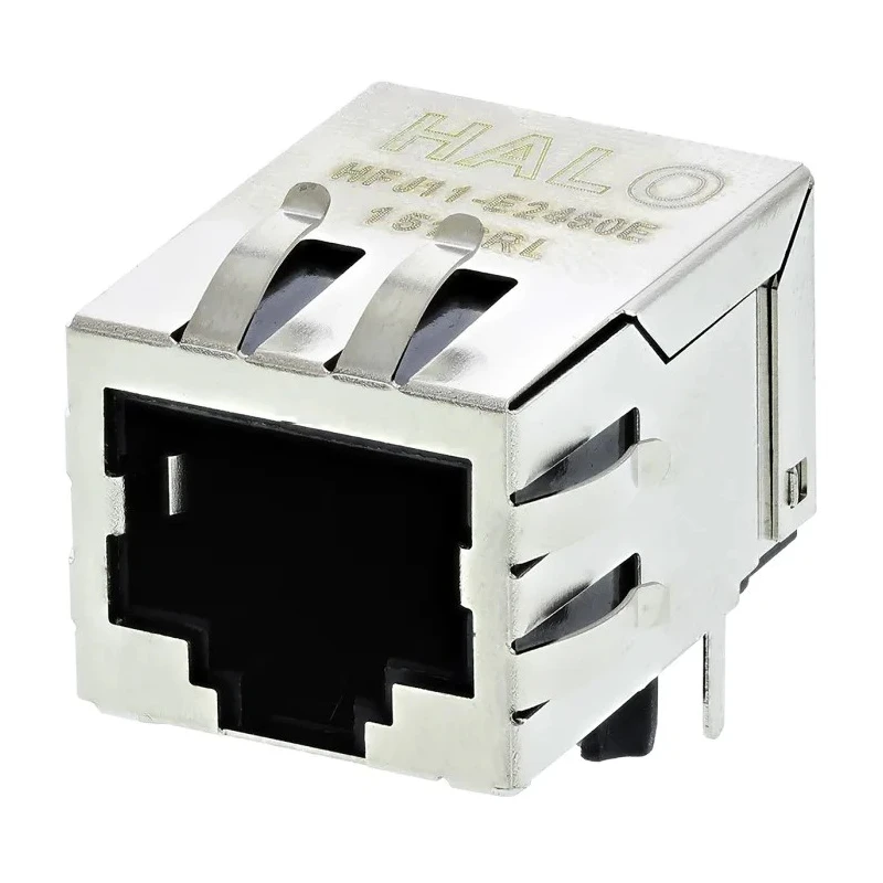 Halo Electronics FastJack Series RJ45 Connector Female, Through Hole Right Angle 1 Port 8 Way 