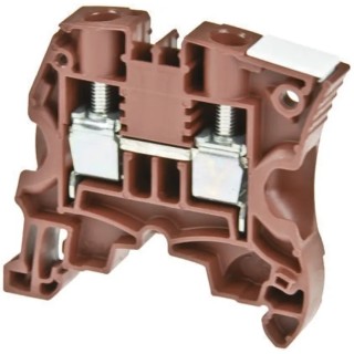Entrelec ZS4 Series Feed Through Terminal Block Brown 4mm² 1-Level Screw ATEX 1SNK505064R0000