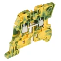 Entrelec ZS4 Series DIN Rail Terminal Block Yellow Green 4mm² 1-Level Screw ATEX 1SNK505150R0000