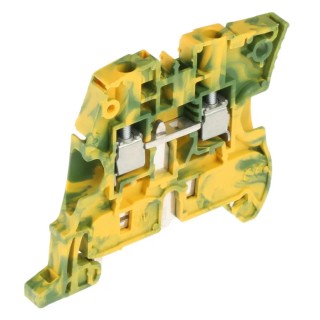 Entrelec ZS4 Series DIN Rail Terminal Block Yellow Green 4mm² 1-Level Screw ATEX 1SNK505150R0000