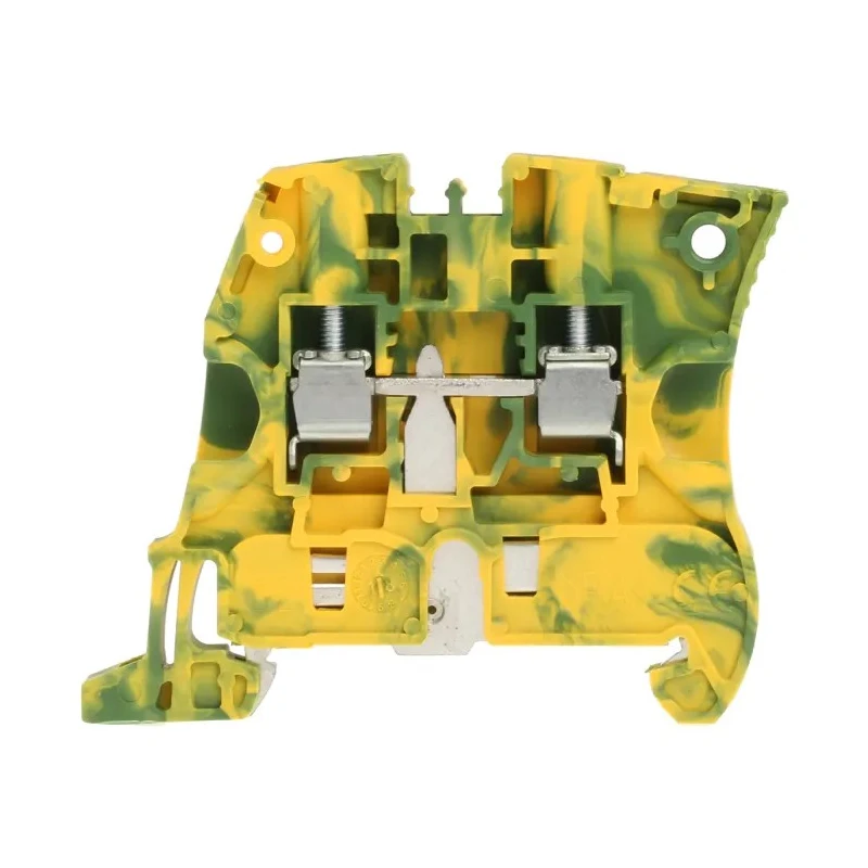 Entrelec ZS4 Series DIN Rail Terminal Block Yellow Green 4mm² 1-Level Screw ATEX 1SNK505150R0000