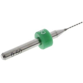 Fortex Solid Tungsten Carbide Micro PCB Drill Bit 0.5 mm Diameter, 3.175 mm Shank CBD3818/050
