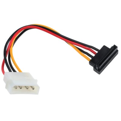 RS PRO Male SATA to Male Straight SATA Cable 100 mm 4-pin to 15-pin Polyvinyl Chloride Jacket 666-5079