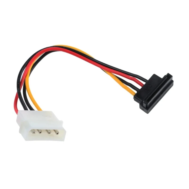 RS PRO Male SATA to Male Straight SATA Cable 100 mm 4-pin to 15-pin Polyvinyl Chloride Jacket 666-5079