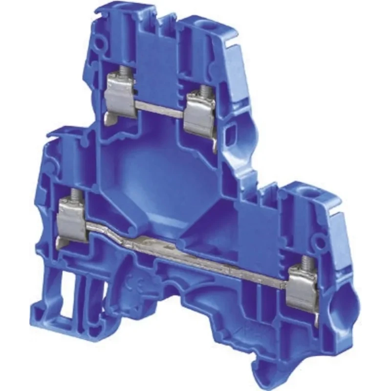 Entrelec ZS4-D2 Series Double Level Terminal Block Blue 4mm² 2-Level Screw ATEX 1SNK505220R0000