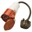 Megger PAT Testing Cable 4 Pins with Integrated Cover Cap for Use With PAT 400 1000-767