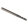 Dormer Solid Carbide End Mill Cutter 2.5 mm Diameter, 9 mm Cut Length, 3 mm Plain Shank, 4 Flutes, Bright Finish S9042.5