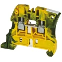 Entrelec ZS16 Series DIN Rail Terminal Block Screw Clamp Green, Yellow 16mm² 76A 1000V AC 1SNK510150R0000