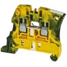 Entrelec ZS16 Series DIN Rail Terminal Block Screw Clamp Green, Yellow 16mm² 76A 1000V AC 1SNK510150R0000
