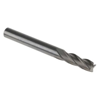 Dormer Solid Carbide End Mill, 6 mm Cutter Diameter, 6 mm Shank, 19 mm Cut Length, 57 mm Overall Length, 4 Flutes S9046.0
