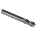 Dormer End Mill Solid Carbide 8 mm Cutter, 8 mm Shank Diameter, 19 mm Cut Length, 4 Flutes, Bright Finish S9048.0