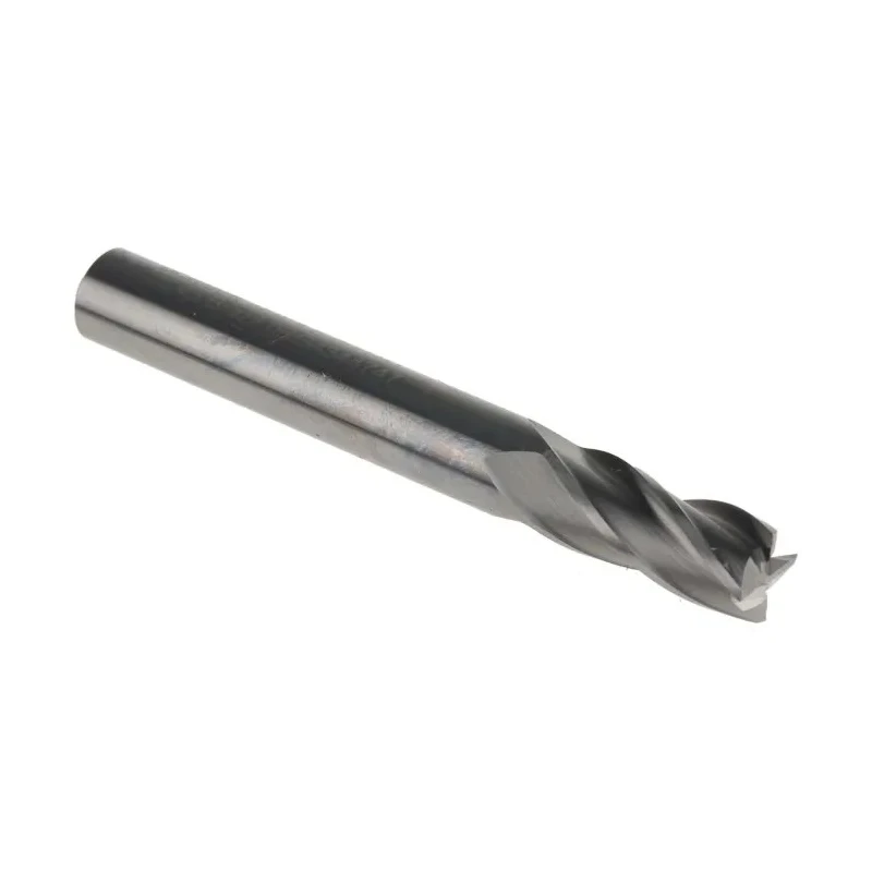 Dormer End Mill Solid Carbide 8 mm Cutter, 8 mm Shank Diameter, 19 mm Cut Length, 4 Flutes, Bright Finish S9048.0