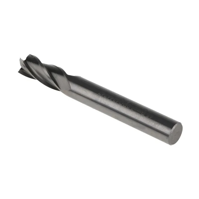 Dormer End Mill Solid Carbide 8 mm Cutter, 8 mm Shank Diameter, 19 mm Cut Length, 4 Flutes, Bright Finish S9048.0