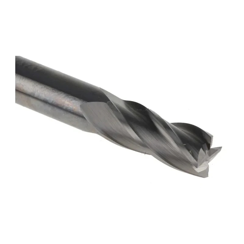 Dormer End Mill Solid Carbide 8 mm Cutter, 8 mm Shank Diameter, 19 mm Cut Length, 4 Flutes, Bright Finish S9048.0