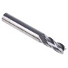 Dormer Solid Carbide End Mill, 9 mm Cutter Diameter, 10 mm Shank, 21 mm Cut Length, 72 mm Overall Length, Bright S9049.0