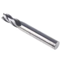Dormer Solid Carbide End Mill, 9 mm Cutter Diameter, 10 mm Shank, 21 mm Cut Length, 72 mm Overall Length, Bright S9049.0