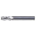 Dormer Solid Carbide End Mill, 9 mm Cutter Diameter, 10 mm Shank, 21 mm Cut Length, 72 mm Overall Length, Bright S9049.0