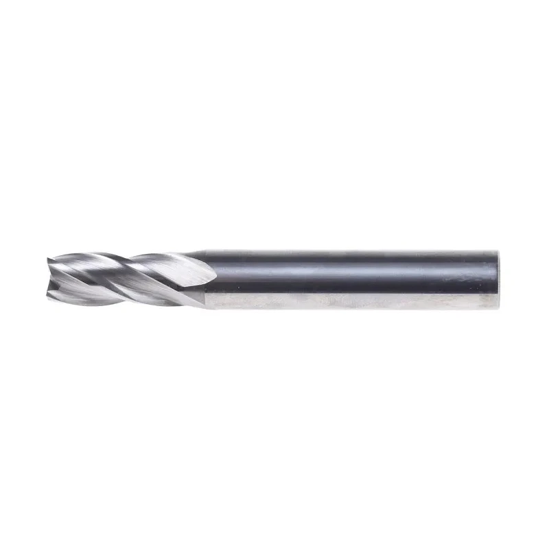 Dormer Solid Carbide End Mill, 9 mm Cutter Diameter, 10 mm Shank, 21 mm Cut Length, 72 mm Overall Length, Bright S9049.0