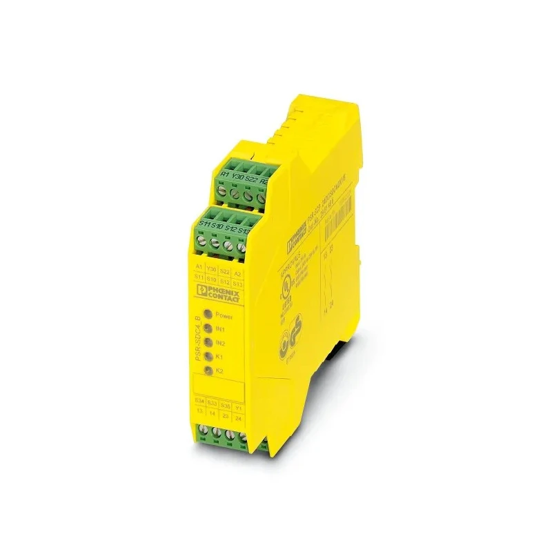 Phoenix Contact Safety Relay PSR-SPP- 24UC/SDC4/2X1/B 24V dc 2 Safety Contacts 1 Auxiliary Contact SDC4