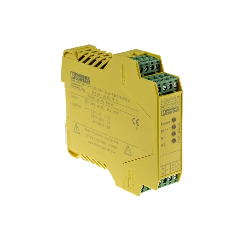Phoenix Contact Multifunction Safety Relay PSR-SCP-24UC/ESA4/2X1/1X2 24V AC/DC, 2 Safety Contacts, 1 Auxiliary Contact ESA4