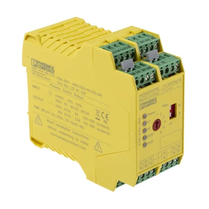 Phoenix Contact 24V dc Safety Relay, 6 Safety Contacts, DIN Rail Mount, 3.72W Power, PSR-SCP-24DC/ESD/5X1/1X2/300 2981428