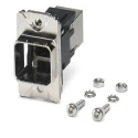Phoenix Contact Panel Mount Frame CUC for Use with RJ45 Connectors, Metal Silver, Model 1413962