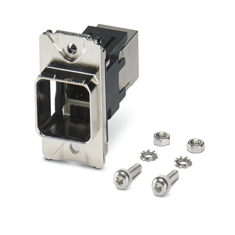 Phoenix Contact Panel Mount Frame CUC for Use with RJ45 Connectors, Metal Silver, Model 1413962