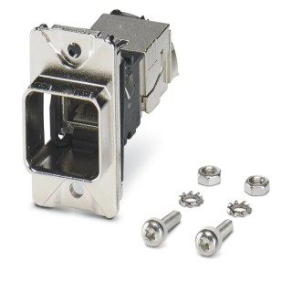 Phoenix Contact Panel Mount Frame for RJ45 Connectors CUC Series Metal Silver 1413961