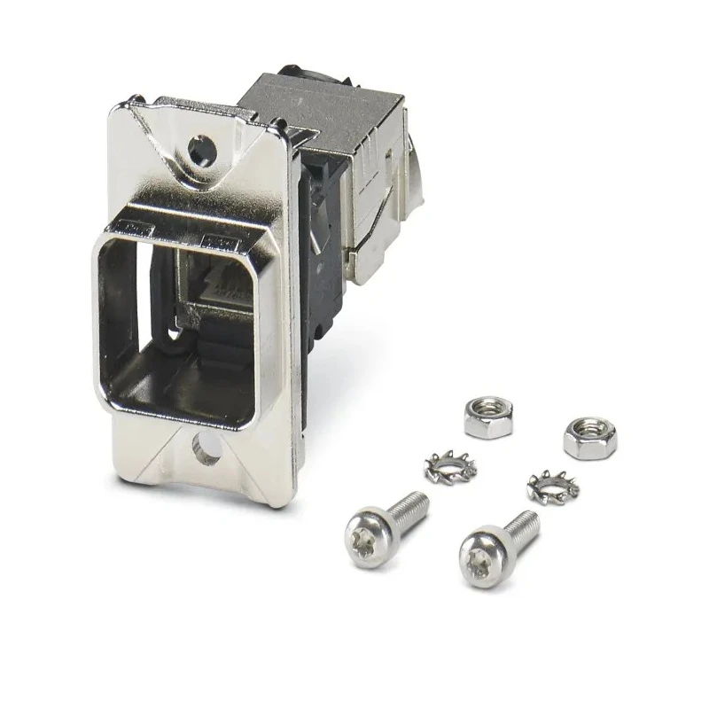 Phoenix Contact Panel Mount Frame for RJ45 Connectors CUC Series Metal Silver 1413961