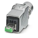 Phoenix Contact CUC Series RJ45 Connector Male, Cable Mount, Cat5 Shielded Straight 1 Port 8 Way RJ45