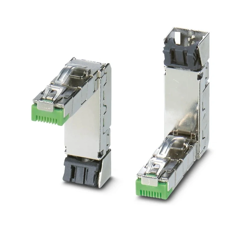 Phoenix Contact CUC Series RJ45 Connector Male, Cable Mount, Cat5 Shielded Right Angle 1 Port 8 Way 1421877