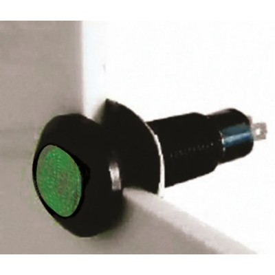 Marl Green Panel Mount Indicator, 110V AC, 6mA Current, Solder Tab Termination, IP67, Model 698-532-75