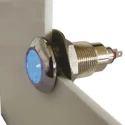 Marl Panel Mount LED Indicator White Lens 12.7 mm Mount Hole IP67 28V DC Solder Tab Termination 538-997-63
