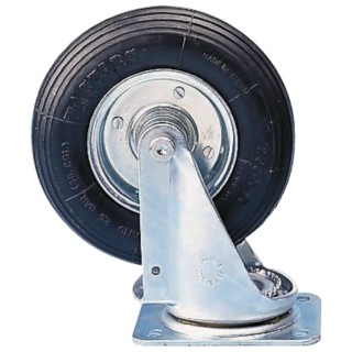 RS PRO Swivel Castor Wheel 260 mm Diameter Rubber Wheel 150 kg Load Capacity Model 666-7602
