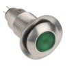 Marl Panel Mount LED Indicator Green, 12.7 mm Mount Hole, Solder Tab Terminal, IP67 Rated, 12-28V DC, 538-532-63