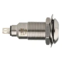 Marl Panel Mount LED Indicator Green, 12.7 mm Mount Hole, Solder Tab Terminal, IP67 Rated, 12-28V DC, 538-532-63