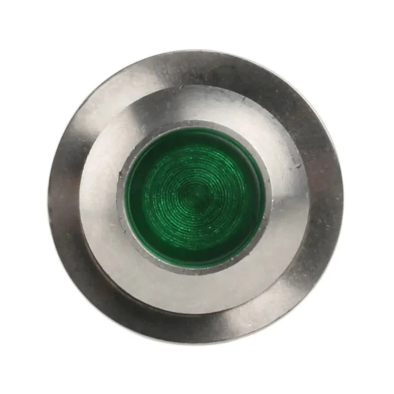 Marl Panel Mount LED Indicator Green, 12.7 mm Mount Hole, Solder Tab Terminal, IP67 Rated, 12-28V DC, 538-532-63