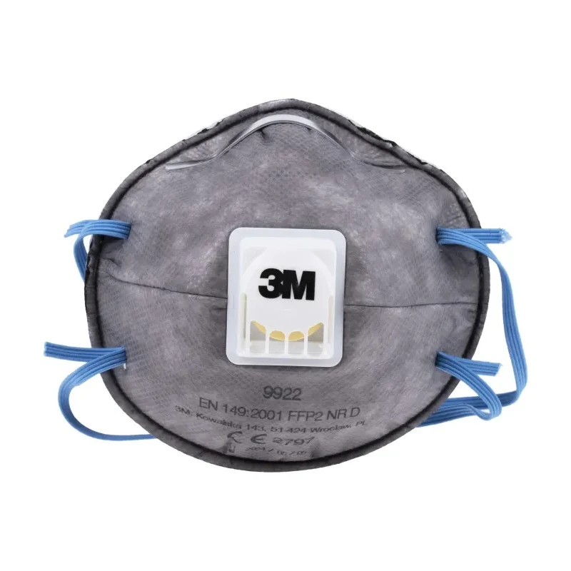 NEUTRAL 9900 Speciality Series Valved Respirator Mask Flat Fold Moulded Grey 10 Per Pack FFP2