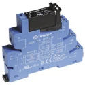 Finder 38 Series Interface Relay, DIN Rail Mount, 24V dc Coil Voltage, SPST Contact, 6A Switching Current 38.41.7.024.9024