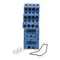Finder 8 Way 250V AC DIN Rail Relay Socket, 10A Current, Screw Terminal, Compatible with 55.34 and 55.32 Relay 94.02SMA